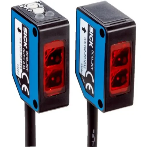 SICK Through Beam Photoelectric Sensor, Rectangular Sensor, 33 m Detection Range - WS/WE100-2P1239S01 product image