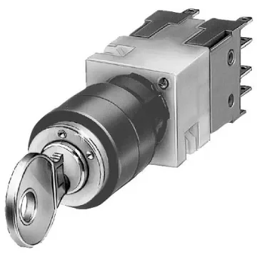 Siemens IP65 Key Switch 2-Way Standard-Key - 3SB2202-4LB01 product image