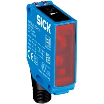 SICK Background Suppression Photoelectric Sensor, Rectangular Sensor, 600 mm Detection Range - WTB12-3N1111 product image