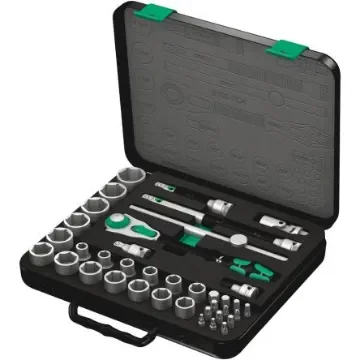 Wera 38-Piece Imperial 1/2 in Standard Socket/Bit Set with Ratchet, 6 point; Hex Bit; Phillips Bit; Pozidriv Bit; Torx - 05003647001 product image