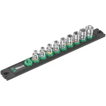 Wera 9-Piece Imperial 1/4 in Standard Socket Set, 6 point - 05005420001 product image