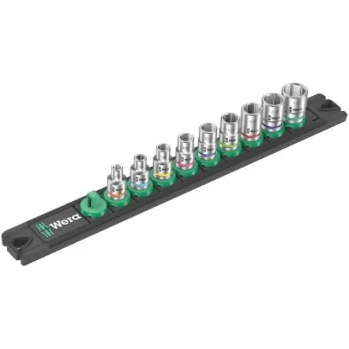 Wera 9-Piece Imperial 1/4 in Standard Socket Set, 6 point - 05005420001 product image