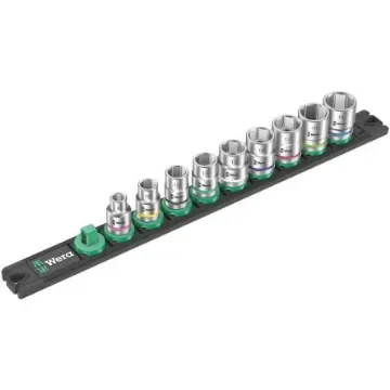 Wera 9-Piece Metric 3/8 in Standard Socket Set, 6 point - 05005430001 product image