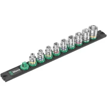 Wera 9-Piece Imperial 3/8 in Standard Socket Set , 6 point - 05005450001 product image