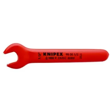 Knipex Open-end Wrench, 1/2in, Imperial, No, 139.7 mm Overall, VDE/1000V - 98 00 1/2" product image