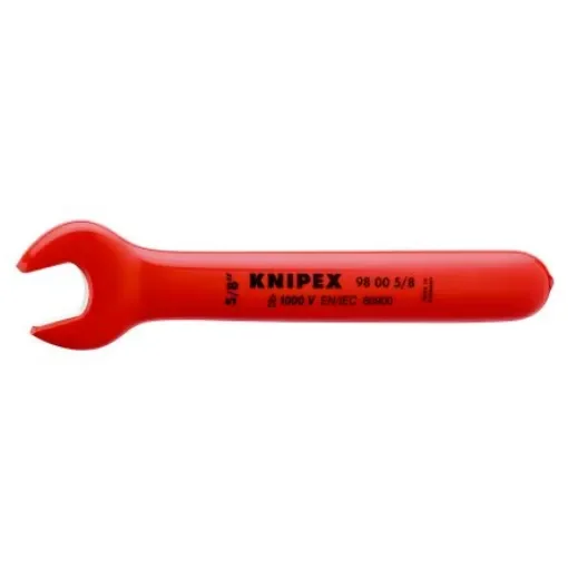 Knipex Open-end Wrench, 5/8in, Imperial, No, 165.1 mm Overall, VDE/1000V - 98 00 5/8" product image