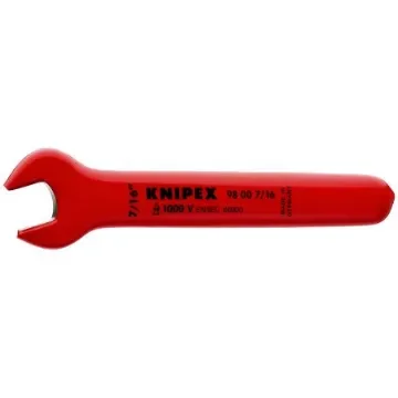 Knipex Open-end Wrench, 7/16in, Imperial, No, 120.7 mm Overall, VDE/1000V - 98 00 7/16" product image
