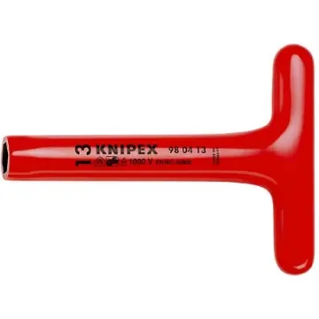 Knipex Hexagonal Nut Driver With T-handle, 17 mm Tip, VDE/1000V, 300 mm Overall - 98 05 17 product image