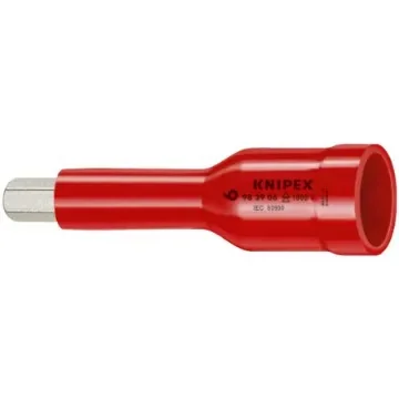 Knipex 1/2 in Drive 1/2in Bit Socket, Hexagonal Socket Screws, 5mm, VDE/1000V, 75 mm Overall Length - 98 49 05 product image