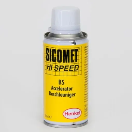 Loctite Transparent Yellow SICOMET HI-SPEED BS Bottle Adhesive Activator, 150 ml - SICOMET HI-SPEED BS AE150ML product image