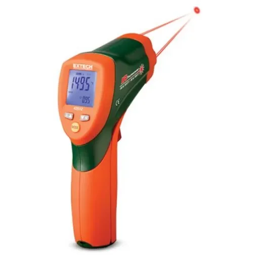 Extech 42512 IR Thermometer, -50°C Min, +1000°C Max, ±1 Accuracy, °C and °F Measurements product image