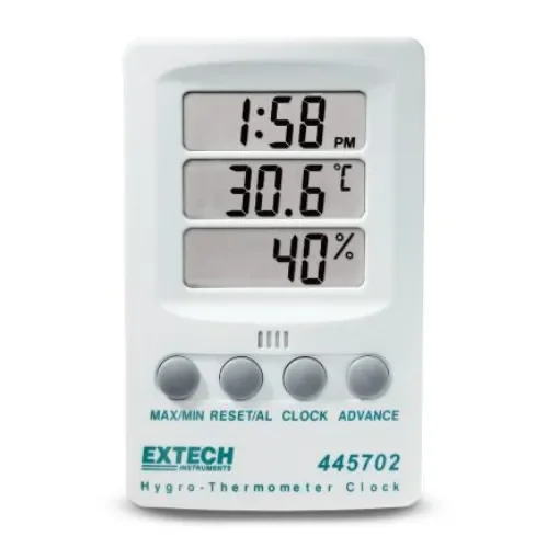 Extech Handheld Thermohygrometer, ±6 Accuracy, +60°C Max, 85%RH Max - 445702 product image