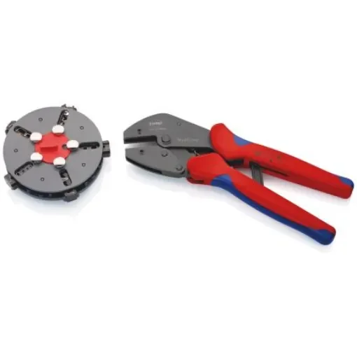 Knipex MultiCrimp® Hand Crimp Tool for Uninsulated Open Barrel Terminals - 97 33 02 product image