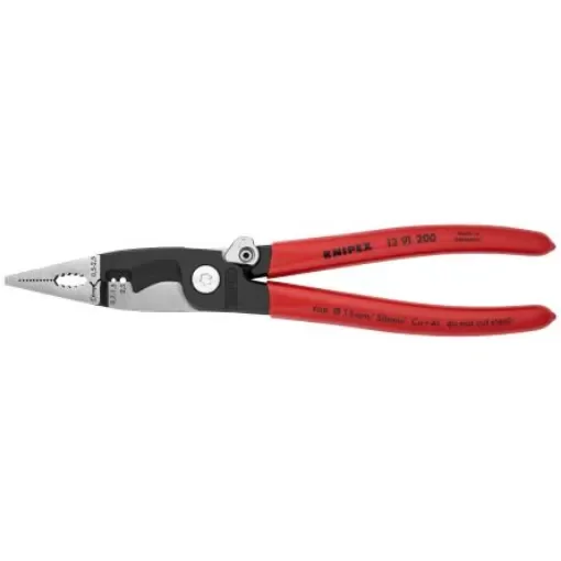 Knipex 13 91 200 Pliers, 200 mm Overall, Straight Tip product image