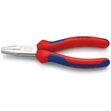 Knipex 20 05 160 Nose pliers, 160 mm Overall, Flat, Straight Tip, 30mm Jaw product image