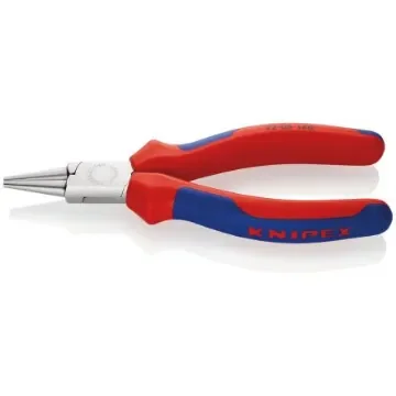 Knipex Round Nose Pliers, 140 mm Overall, Pointed, Straight Tip, 28mm Jaw - 22 05 140 product image