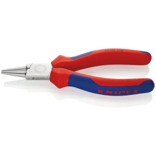 Knipex Round Nose Pliers, 140 mm Overall, Pointed, Straight Tip, 28mm Jaw - 22 05 140 product image