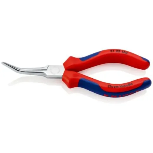 Knipex Nose pliers, 160 mm Overall, Straight Tip, 55mm Jaw - 31 25 160 product image