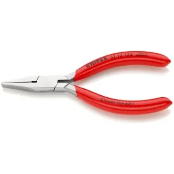 Knipex Nose pliers, 130 mm Overall, Flat, Straight Tip, 27mm Jaw - 37 13 125 product image
