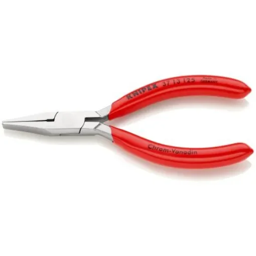 Knipex Nose pliers, 130 mm Overall, Flat, Straight Tip, 27mm Jaw - 37 13 125 product image