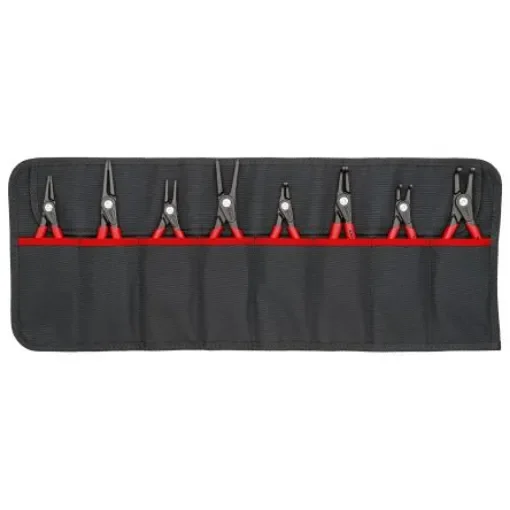 Knipex 8-Piece Circlip Plier Set, Angled, Straight Tip, 610 mm Overall - 00 19 58 V02 product image