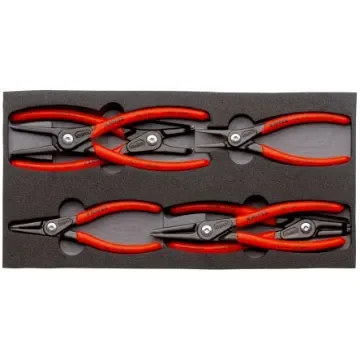 Knipex 6-Piece Circlip Plier Set, Angled, Straight Tip, 335 mm Overall - 00 20 01 V02 product image