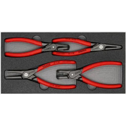 Knipex 4-Piece Circlip Plier Set, Angled, Straight Tip, 335 mm Overall - 00 20 01 V09 product image