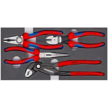 Knipex 4-Piece Plier Set, Flat, Straight Tip, 335 mm Overall - 00 20 01 V15 product image
