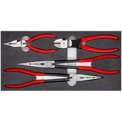Knipex 4-Piece Plier Set, Flat, Straight Tip, 335 mm Overall - 00 20 01 V16 product image
