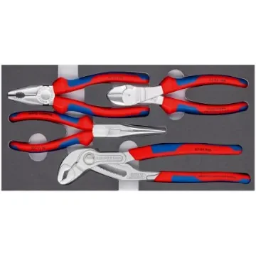 Knipex 4-Piece Plier Set, Flat, Straight Tip, 335 mm Overall - 00 20 01 V17 product image