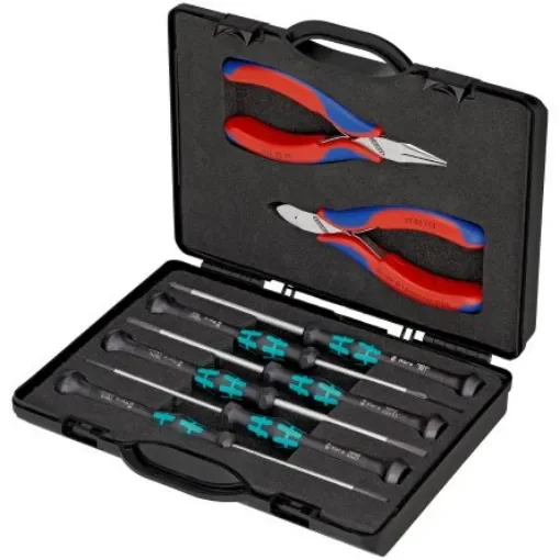 Knipex 8-Piece Plier Set, Straight Tip, 200 mm Overall - 00 20 18 product image
