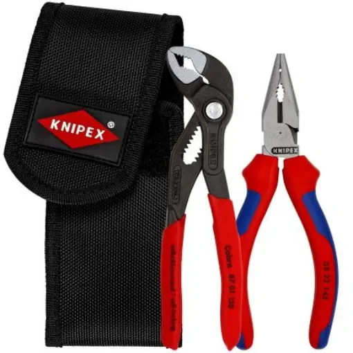 Knipex 2-Piece Plier Set, Straight Tip, 159 mm Overall - 00 20 72 V06 product image