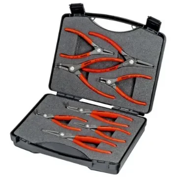 Knipex 8-Piece Circlip Plier Set, Angled, Straight Tip, 260 mm Overall - 00 21 25 product image