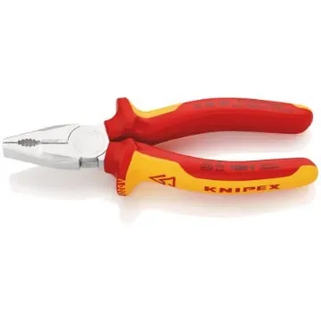 Knipex Combination Pliers, 160 mm Overall, Straight Tip, VDE/1000V - 01 06 160 product image