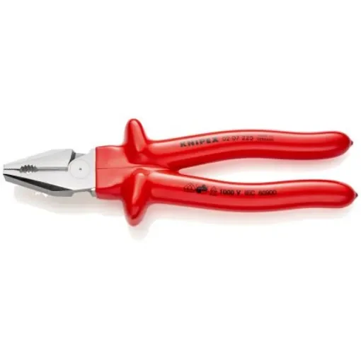Knipex Combination Pliers, 225 mm Overall, Straight Tip, VDE/1000V - 02 07 225 product image
