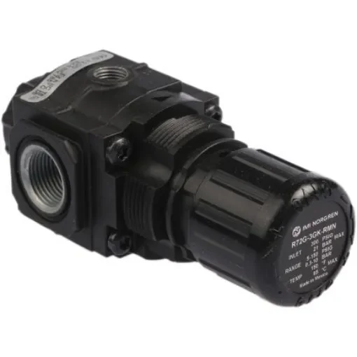 Norgren G 3/8 Pneumatic Regulator - 0.3bar to 10bar, 3/8in, 20bar max. input - R72G-3GK-RMN product image