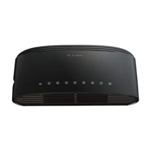 D-Link 8-Port Fast Ethernet Unmanaged Desktop Switch, Unmanaged 8 Port Ethernet Switch, EU - DES-1008D/E product image