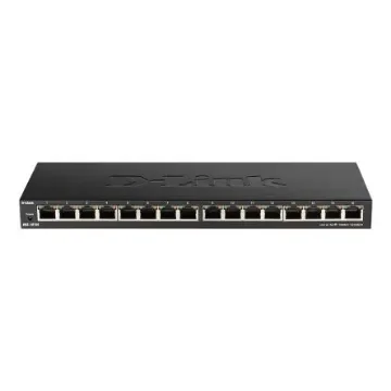 D-Link 16-Port Gigabit Unmanaged Switch, Unmanaged 16 Port Gigabit Switch, EU - DGS-1016S/E product image