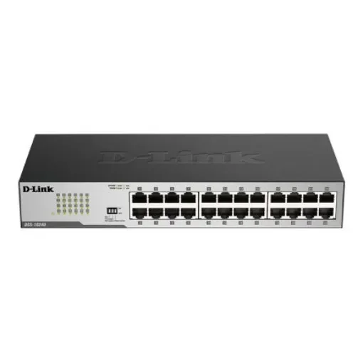 D-Link 24-Port Gigabit Unmanaged Desktop Switch, Unmanaged 24 Port Gigabit Switch, EU - DGS-1024D/E product image