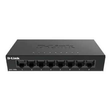 D-Link 8-Port Gigabit Unmanaged Desktop Switch DGS-105, Unmanaged 8 Port Gigabit Switch, EU - DGS-108GL/E product image