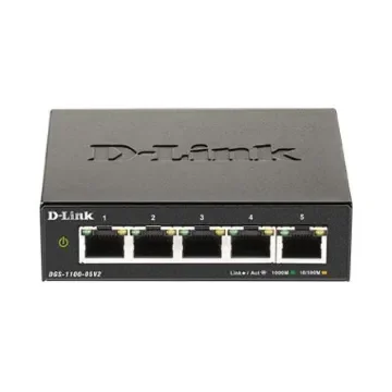 D-Link 5-Port Gigabit Smart Managed Switch, Smart 5 Port Smart Switch, EU - DGS-1100-05V2/E product image