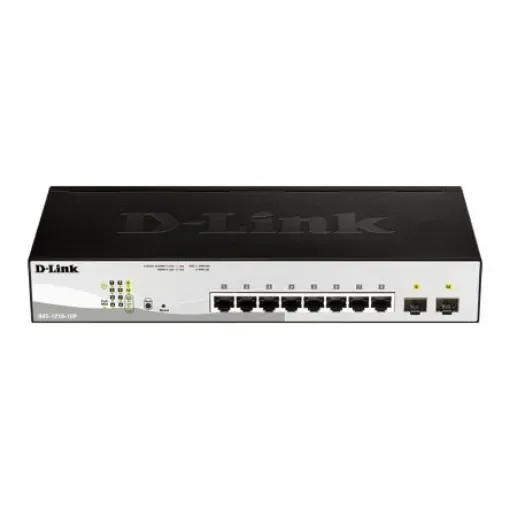 D-Link 10-Port Gigabit Smart Managed PoE Switch, Smart 10 Port Smart Switch With PoE EU - DGS-1210-10P/E product image