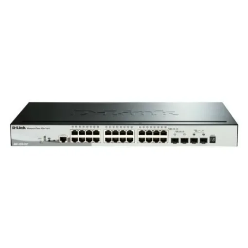 D-Link 28-Port Gigabit Stackable Smart Managed PoE Switch with 10G Uplinks, Smart 28 Port Smart Switch With PoE EU - DGS-1510-28P/E product image