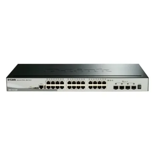 D-Link 28-Port Gigabit Stackable Smart Managed Switch with 10G Uplinks, Smart 28 Port Smart Switch, EU - DGS-1510-28X/E product image