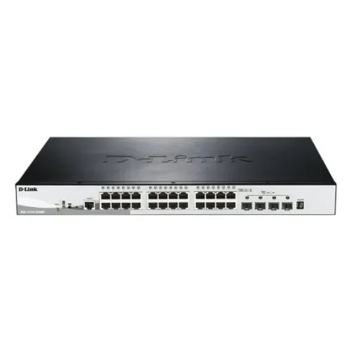D-Link 28-Port Gigabit Stackable Smart Managed Max PoE Switch with 10G Uplinks, Smart 28 Port Smart Switch With PoE EU - DGS-1510-28XMP/E product image