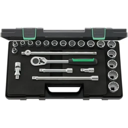 STAHLWILLE 23-Piece Imperial 1/2 in Standard Socket Set with Ratchet, 12 point - 96035125 product image