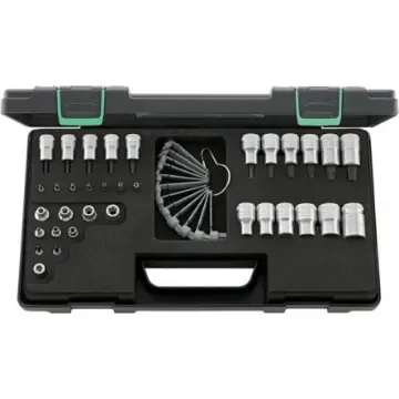 STAHLWILLE 35-Piece 1/4 in; 3/8 in Standard Socket/Bit Set, e-Torx; Torx Bit - 98811908 product image