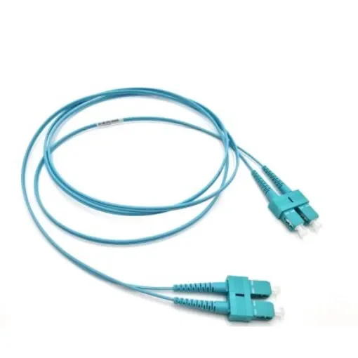 Molex Premise Networks SC Tight Buffer OM3 Multi Mode OM3 Fibre Optic Cable, 2mm, Light Blue, 3m - 180590992 product image