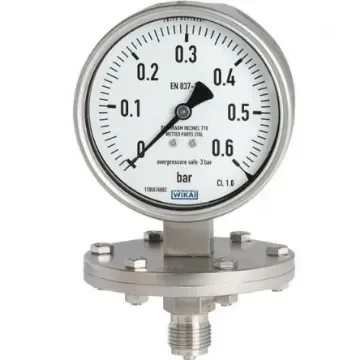 WIKA DN 50 Analogue Pressure Gauge 25bar Bottom Entry 100mm Outside Diameter - 14108142 product image