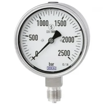WIKA 9/16-18 UNF Female Analogue Pressure Gauge 3000bar Bottom Entry 160mm Outside Diameter - 14248279 product image